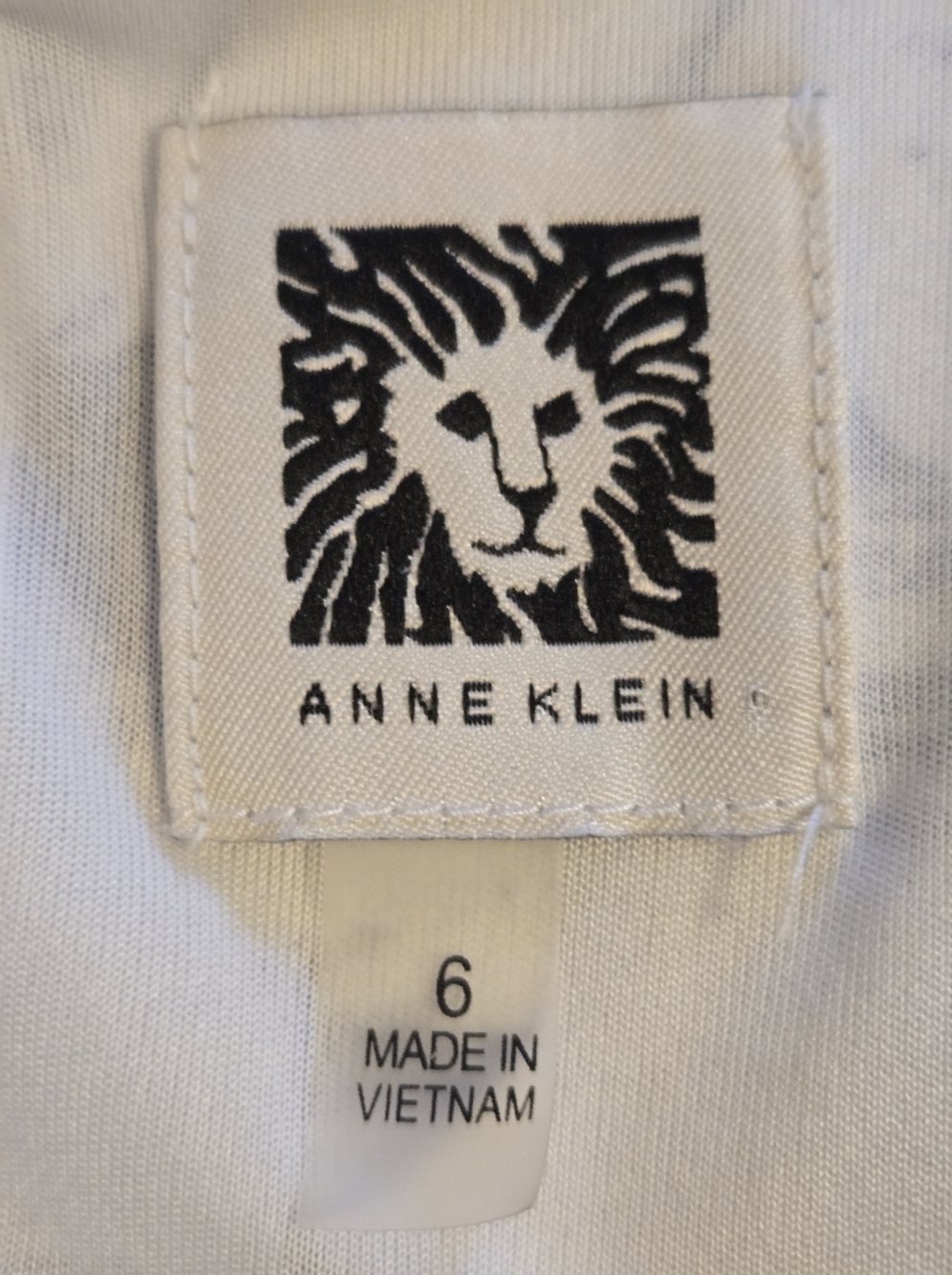 ANNE KLEIN Dark Purple and White Floral Sleeveless Dress. Size 6. - Picture 8 of 8